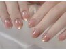 ★美フォルム付き　ワンホンチークネイル