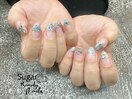 ラメグラデーションネイル