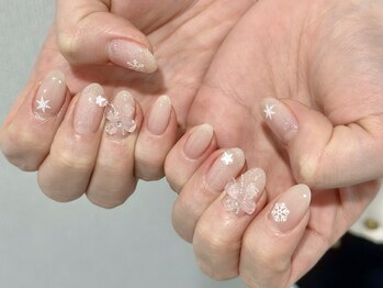 ルネネイル(Lune nail)/冬ネイル・クリスマスネイル