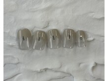 ネイルルーム エルナ(nail room ELNA)/アシンメトリーデザインA￥7800