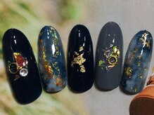 ネイルサロン リリオ(Nail Salon Ririo)/ネイビー◎大人カジュアルネイル