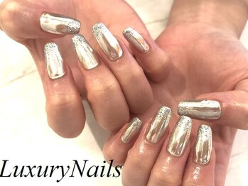 ラグジュアリーネイルズ カワグチ(Luxury Nails Kawaguchi)/ニュアンス*キラキラスカルプ