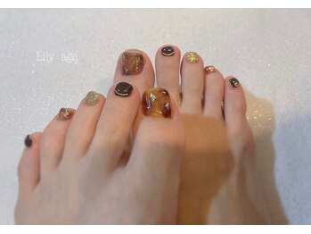 べっこうフットネイル