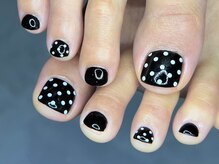 エムネイル(M-Nail)/★ブラック×ドットネイル★
