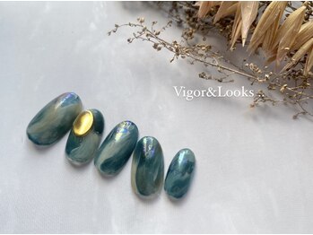 ヴィガー アンド ルックス 白金 目黒(Vigor&Looks)/ニュアンス ターコイズグリーン