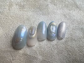 9月定額　ぷっくりネイル