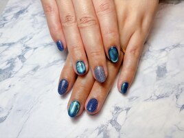 マグネット×フラッシュネイル