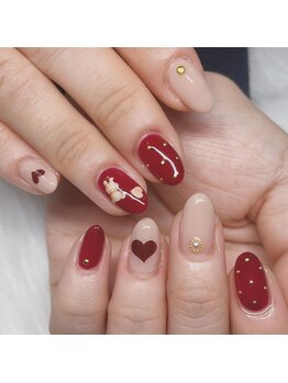 エクラ(E'clat)/かわいいくまちゃんネイル♪