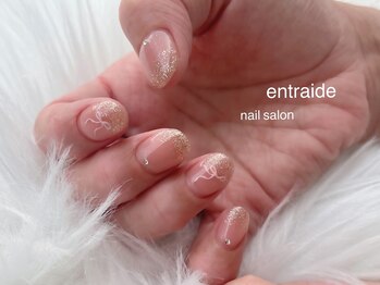 アントレッド(entraide)/とろみピンクのラメリボン◎