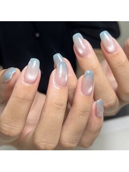 マグ×水色グラデ