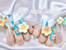 エムズ ネイルサロン(M2)/日焼けキティプルメリアネイル