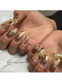 autumn design nail