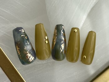 ネイルサロン ウノ 湘南平塚(UNO)/定額7100/2025冬ニュアンス1121