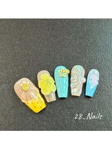 28ネイル 阿佐ヶ谷店/夏・海・マンスリーデザイン