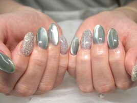 マグネット×フラッシュネイル