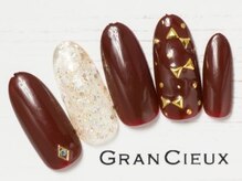 クアトログランシュ 青葉台(QUATRO×GranCieux)/大人リボンネイル／6500円