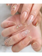 ネイルアラモード(Nail.alamode)/水彩フラワーアート