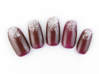 ネイルサロン ディーバ ギンザ(Nail salon Diva GINZA)/One color plus（先端ラメ）