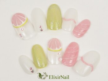 エリクサーネイル 五反田(Elixir Nail)/定額b カジュアル/クーポン使用