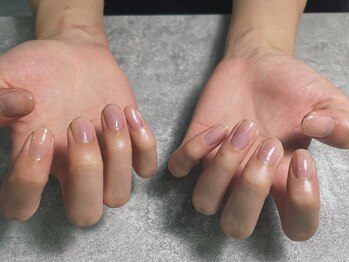 オムネイル 渋谷(HOMME NAIL)/クリアジェルネイル
