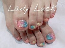 レディラック バイ キャンアイドレッシー(Lady Luck by Can I Dressy)/夏にぴったり☆フットネイル
