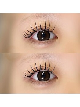 アイラッシュサロン オホス 岐阜(Ojos)の写真/【下がりまつ毛の悩みも解消♪話題のアンドヘルシー取扱い店】キープ力抜群！LEDエクステ×パーマ対応可能