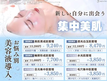 アポシェ(apoche)/悩み別美容液導入［岡山］