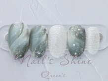 ネイルズシャインクイーンズ(nail's Shine Queen's)/上品トレンドアート