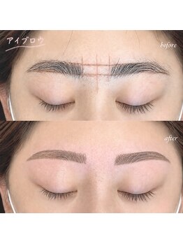 エクラート アイ アンド ローレル 中野店(ECLART eye&Laurel)の写真/左右差まで整えるオーダーメイド美眉だからナチュラルな垢抜けが叶う★［アイブロウ／眉毛／アイブロウ］