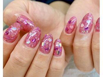 ソンリエ 青竹店(SONRiE)/ハートとラメのワンカラー!