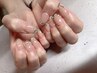 【ガラスフレンチ】透明感とうる艶で指先を上品に♪¥7800