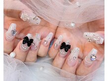 キレイエ ネイルズ(KIREIE NAILS)/リボン ガーリー キラキラ