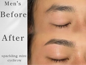 スパークリングミント 緑橋店(sparkling mint)/男らしさ×清潔感キリッとモテ眉