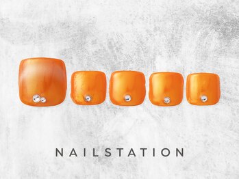 ネイルステーション ルミネ新宿1店(NAIL STATION)/夏先取りネイル/パラジェル