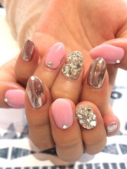 トータルサロン 白べぇーっ プラス/トレンド*ミラーネイル!!