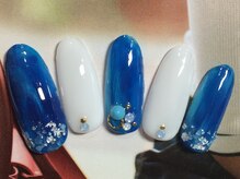 ネイルサロン リリオ(Nail Salon Ririo)/ブルー◎アートネイル