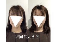 ハリサロンドオフ 心斎橋店(hari salon de off)/お顔のサイズ感変わります