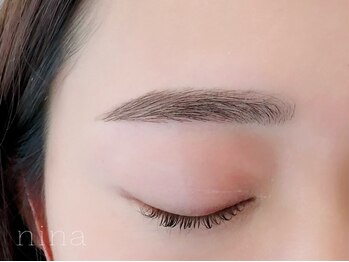 ニーナ 恵比寿(nina)の写真/速攻垢抜け！メイク時短【骨格似合わせ眉ワックス】ティント仕上げ可能◎