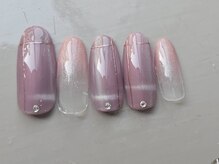 プロモート 岡山城下店(Promote)/王道ピンク冬ネイル【岡山】