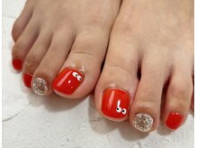 ハンドが出来ない方もfoot nailで年中おしゃれに( ´ u ` )