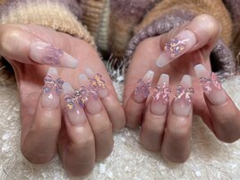 ピンクチークデザイン