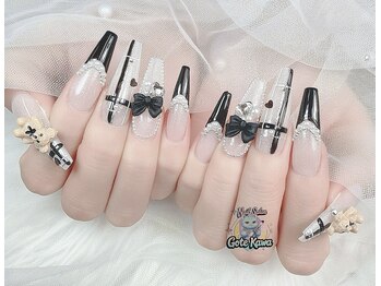 ゴテかわ(GOTE KAWA)/フレンチネイル、チェックネイル