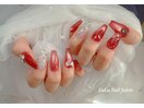 レッドマグネットネイル