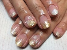 ラウト デコレーションアンドネイルサロン(Lauto Decoration&Nail Salon)/ラメグラ雪の結晶ネイル