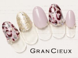 ヒョウ柄丸フレンチ／7500円