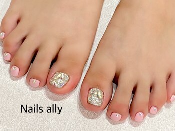 ネイルズアリー 立川店(Nails ally)/ビジュー×スワロフスキー×夏