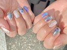 Hand.. 水彩インクnail