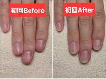 マニブルーム/長さ出しBefore&After左手