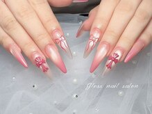 グロース(Gloss)/クロム風ピンクグラデ