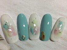 ネイルサロン リリオ(Nail Salon Ririo)/涼し気ペイントネイル